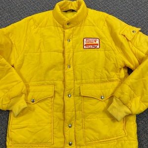 Retro 80’s Swingster Wisconsin dairies Price plus yellow jacket size large